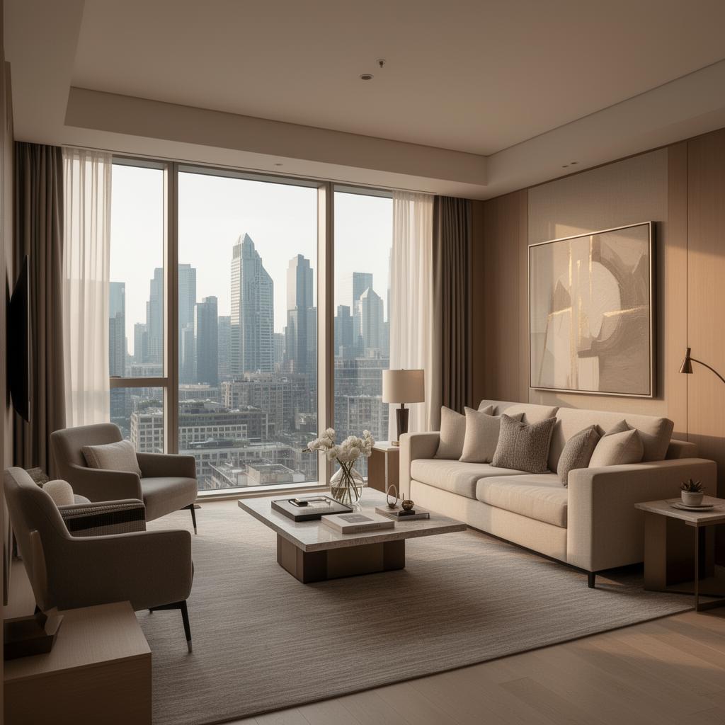 Interior de lux al unei reședințe condo hotel