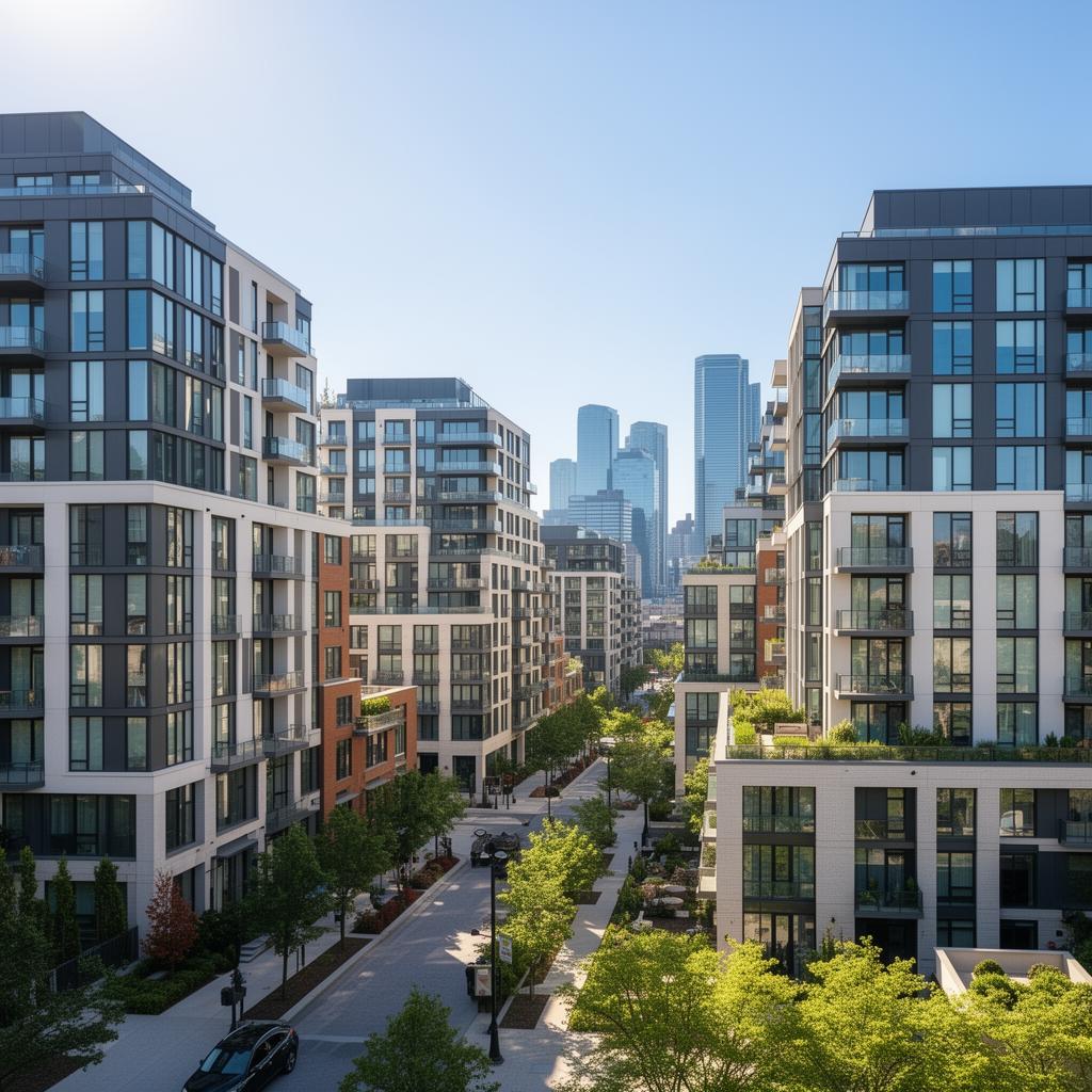 Portofoliu imobiliar premium de blocuri de apartamente moderne